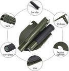 Gardening Folding Shovel Military Camping Survival Gear Green 