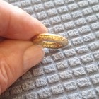 The Lord Of The Rings One Ring Replica Gold Color Elvish Inscription Collectible