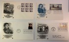  10  Fdc Stamps Artcraft Religious Leaders  Pope Assisi Touro Luther Baraga