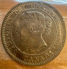 1858 Canadian Large Cent  Iccs Ef45  O D2  R C2