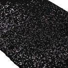 2x72-inch Rectangle--sequin Table Runner- For Wedding party decor  2x72 1 Black