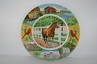 Kentucky The Bluegrass State Souvenir Wall Plate Vivid Iconic Landmarks Animals