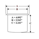 Brass Jumbo Drop In Drink Holder