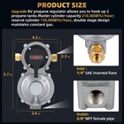 2 Etapas Regulador De Gas Propano Cambio Con 18  Mangueras Y Man  metro Qcc1