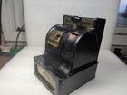 Vintage Uncle Sam s 3 Coin Cash Register Bank Tin Metal Used