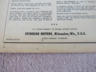 Evinrude Antique Outboard Motor Original Factory Part List 1955 25hp Elec  25920