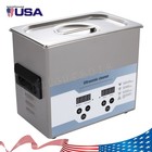 3 2l Silver Stainless Steel Ultrasound Cleaner With Digital Timer   Heater