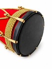 New Professional Red Velvet Dholak With Golden Nut Bolt Fitting Instrument W Bag