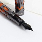 Conklin Endura Deco Crest Fountain Pen - Orange   Gunmetal