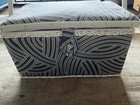 Vintage Fabric Covered Sewing Basket