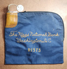 Vtg Arco 7 Lock Money Deposit Bank Bag The Riggs National Bank Washington D c 