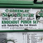 Greenlee 7238sb Slug Buster Knockout Punch Set Ratchet Kit 1 2- 2    Conduit Size