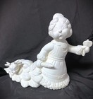 Mrs Claus Cutting Christmas Tree   Deer Kimple Ceramic Bisque Ready To Paint