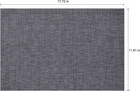 Placemats Set Of 6 Washable Indoor black 