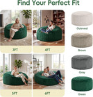 Large Bean Bag Chairs 3ft Big Adults Beanbag Chairs With Filler Memory Foam   Lu