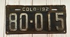Colorado 1921 License Plates Pair   80 015
