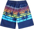 Quick Dry Mens Boardshorts 9 Inch Inseam Swim Trunks With Mesh Lining Pockets