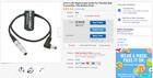 Power Cable For Teradek Bolt Transmitter Tilta Battery Plate 2 Pin To Dc Male