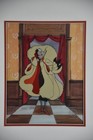 Vintage 101 Dalmatians Hello Dahling Cruella De Vil Sericel Signed Marc Davis