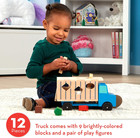 Melissa   Doug Shape-sorting Dump Truck Wooden Toy With 9 Blocks And 2 Toy Figur