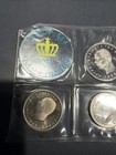 1965 Greece Royal Mint Proof Set - 7 Coins   Token - 0 835 Silver 20d