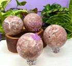 Wholesale Lot 4-5 Pcs Natural Pink Agate Sphere Crystal Ball 4 9-5 Lbs