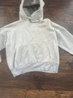 Very Old  1940s 1950s Hoodie   Vintage Grey Double Faced Hood