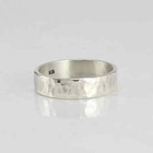 Sterling Silver Ring For Men  Women - Hammered Or Smooth - Custom Engra All Size