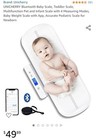Bluetooth Baby Weight Scale     Multifunction Newborn Baby - Toddler   Pet Scale