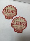 Vtg Gas Station Patch Shell  2 3 4  2pc Lot Advertising Shirt Jacket  Hat