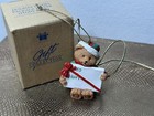 Avon Gift Collection Holiday Wishes Package Topper Ornament Teddy Bear W Box