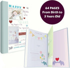 Baby Memory Book W keepsake Box   30 Monthly   Baby First Milestone Stickers - G