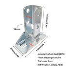 Adjustable Brace Fitting 180 Degree Turn Joint Connector Bracket Fit For 1 2    