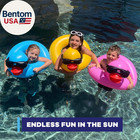 Inflatable Rubber Pool Float Tube - Derby Duck Design  Pack Of 3  For Kids Aged 