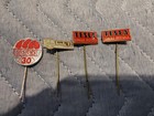  4  Vintage Tesla Banska Bystrica   Slovakia Lapel Or Hat Pins With Case Rare