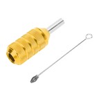 Gold 25mm Tattoo Machine Grip Aluminum Alloy Cartridge Needles Tattoo Grip