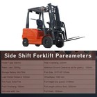 Free Ship Side Shift Electric Forklift Rated Capacity Lifter Truck Usa Stock