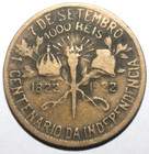 Brazil - 1000 Reis Coin 1922 - Km  522 Brazilian Centennial One Thousand R  is