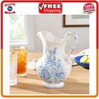 The Pioneer Woman Agatha 2 Quart Stoneware Pitcher Blue