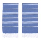 Turkish Beach Towel Set Of 2  38  X 71     100  Cotton Extra Large Turkish Towel