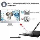 Tablet Digital Drawing Board Graphics Hand Paint Large Pad  Pen 10  Keys Art Fs