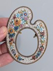 Antique 19th Century Victorian Micro Mosaic Picture  photo Frame Artists Palette