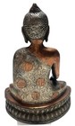 Vintage Tibetan Buddhist Buddha Statue Copper Brass Made In India Home Garden 8 