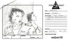 Mark Simon Signed Seaquest Dsv Hand Drawn Production Storyboard Page  ms