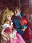 Disney Sleeping Beauty Aurora   Prince Phillip Brass Key Keepsakes 2004 Musical 