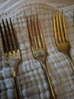      Vintage Dirigold Dirilyte Goldware Regal Silverware 6-dinner Forks