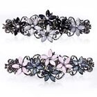 2ppc Hair Clip Fashion Sparkly Glitter Rhinestones Hair Barrettes Flower Hairpin
