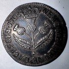 1705 Queen Anne Silver Scottish 5 Shillings -- Nicer 321-year-old Coin Cobm-9455
