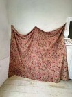 80x100 Muted Buff Embroidered Look 1890 Fabric From France Large Curtain Quilti