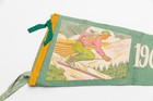 Vintage 1960 Winter Olympics Squaw Valley California Souvenir Felt Pennant 27 